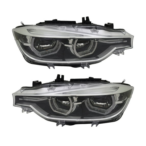 New Pair Of Headlights Compatible With Bmw 340I M Sport Sedan 4-Door 2016 2017 2018 By Part Numbers Bm2503188 Bm2502188 63117419622 63117419621