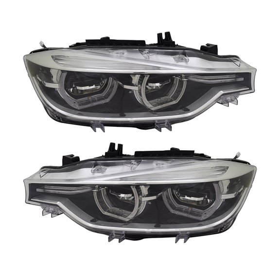 New Pair Of Headlights Compatible With Bmw 340I Xdrive Base Sedan 4-Door 2016 2017 2018 By Part Numbers Bm2503188 Bm2502188 63117419622 63117419621