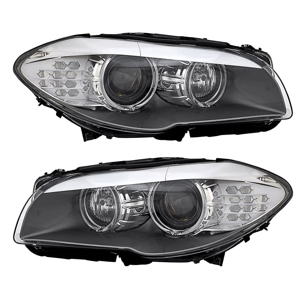 New Pair Of Headlights Compatible With Bmw 528I Xdrive Base Sedan 