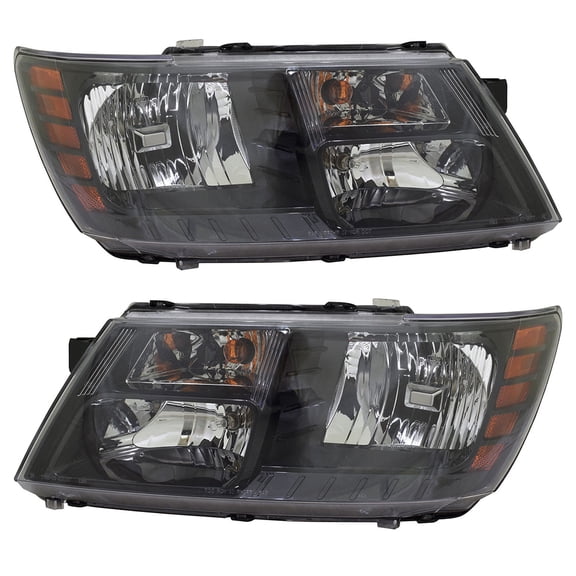 New Pair Of Headlights Compatible With Dodge Journey Se Plus Sxt Se 2016 2017 2018 2019 By Part Number Ch2502265 Ch2503265