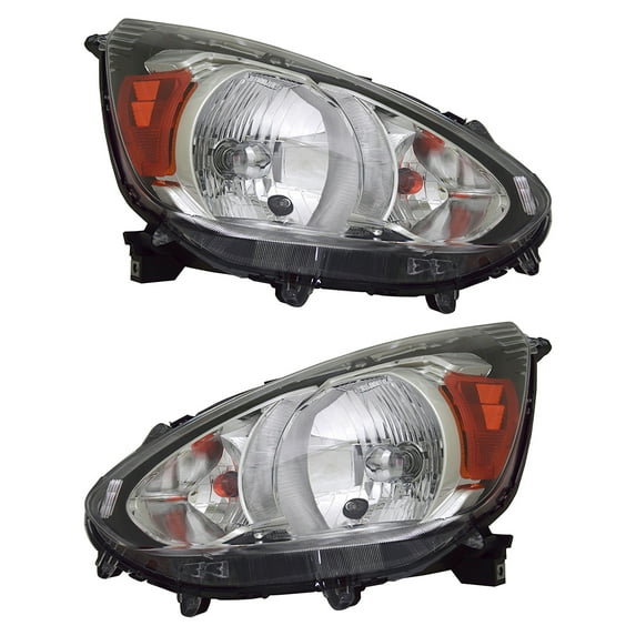 New Pair Of Headlights Compatible With Mitsubishi Mirage Se Hatchback 2017 2018 2019 2020 By Part Numbers Mi2503164 Mi2502164 8301C694 8301C693