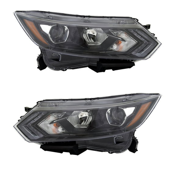 New Pair Of Headlights Compatible With Nissan Rogue Sport S Utility SL SV 4-Door 2.0L 2020 2021 2022 By Part Numbers NI2503279 260606MR0A 260106MR0A