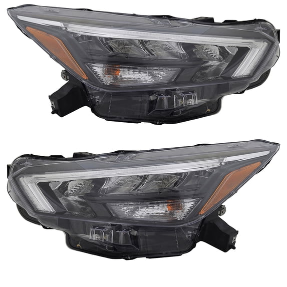 New Pair Of Headlights Compatible With Nissan Versa Sedan SR 1.6L 2020 2021 2022 By Part Numbers NI2503274 260105EE2A NI2502274 260605EE2A