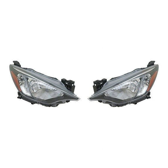 New Pair Of Headlights Compatible With Scion Toyota IA Base 2016 2017 By Part Numbers 81170WB001 SC2503106 SC2502106
