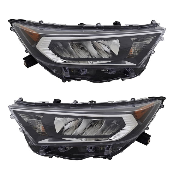 New Pair Of Headlights Compatible With Toyota Rav4 Le 2019 2020 2021 By Part Numbers To2503274 81110-0R152 811100R152