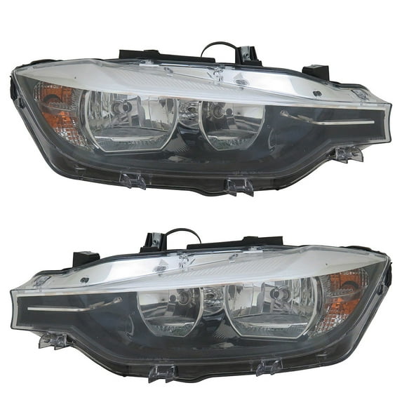 New Pair Of Headlights Is Compatible With Bmw 320I M Sport Sedan 4-Door 2016 2017 By Part Numbers Bm2519166 Bm2518166 63117365600 63117365599
