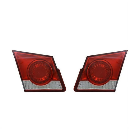 New Pair Of Inner Tail Lights Fits Chevrolet Cruze 2011-2016 Gm2803102 95389371