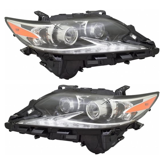 New Pair Of LED Headlights Compatible With Lexus Es350 Base Sedan 4 Door 3.5L 2016 2017 2018 By Part Number Lx2518159 8107033A61