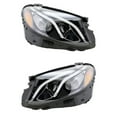 thumbnail image 1 of New Pair Of LED Headlights Compatible With Mercedes-Benz E300 4Matic Sedan 4 Door 2.0L 2017 2018 By Part Number Mb2518110 Mb2519110, 1 of 4