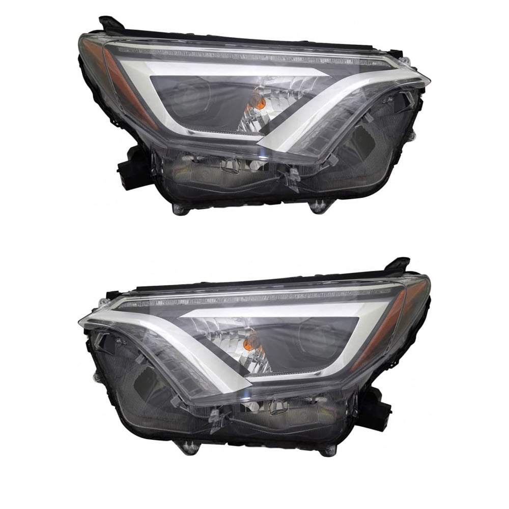 New Pair Of LED Headlights Compatible With Toyota Rav4 Hybrid Se