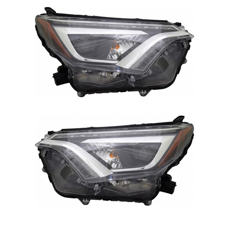 New Pair Of LED Headlights Compatible With Toyota Rav4 Hybrid Se