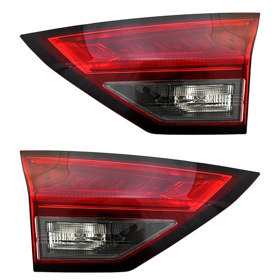 New Pair Of Led Inner Tail Lights Compatible With Nissan Rogue Sport Utility Platinum SV SL S 2021 By Part Numbers 265556RR1A NI2802125