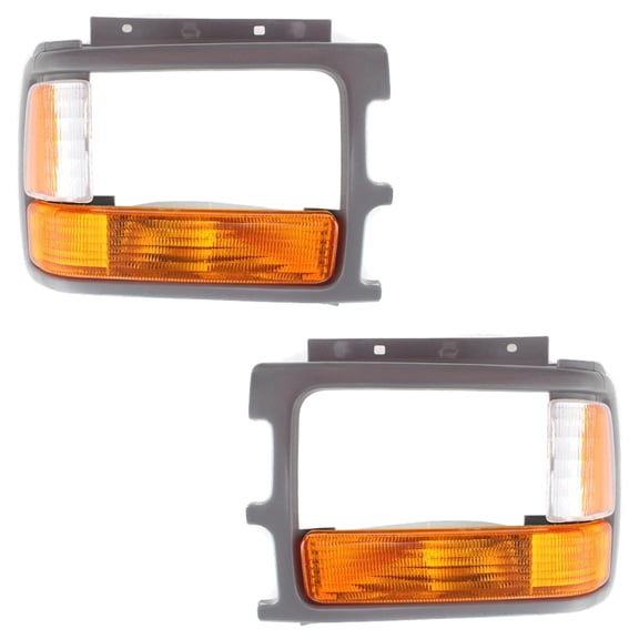 New Pair Of Parking Light Compatible With Dodge Dakota Sport 4 Cyl 2.5L Dakota SE 8 Cyl 5.2L 1991-1996 By CH2512110 CH2513110 83506613 83506612