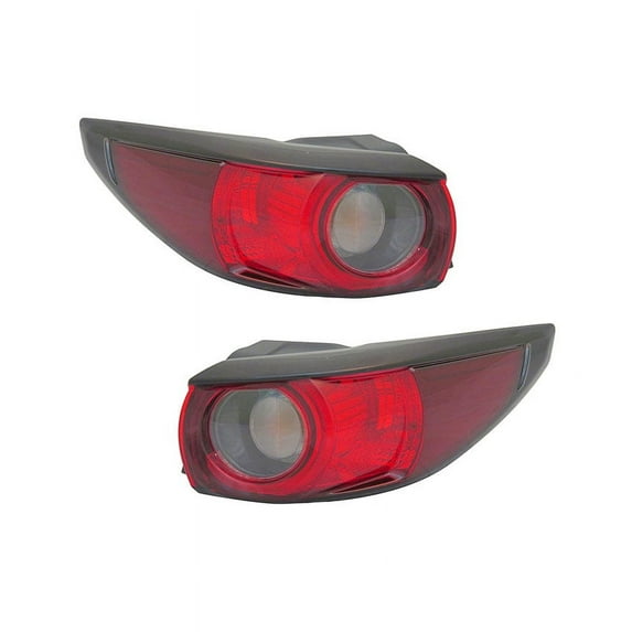 New Pair Of Tail Lights Compatible With Ford Mazda CX5 Sport Touring 2017 2018 By Part Numbers KB8A51160D MA2805125 MA2804125