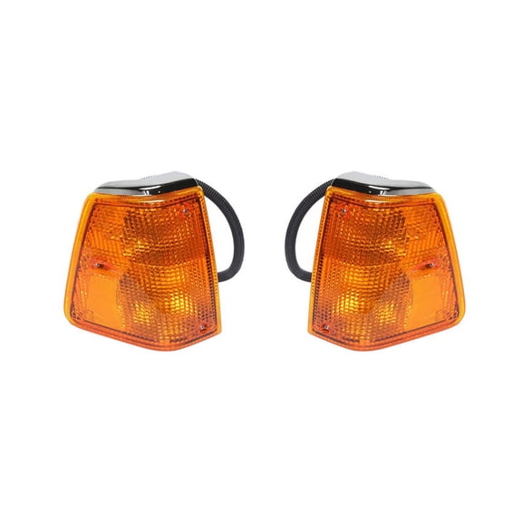 New Pair Of Turn Signal Light Fits White Heavy Duty Truck Wca 1988-1997 1114975