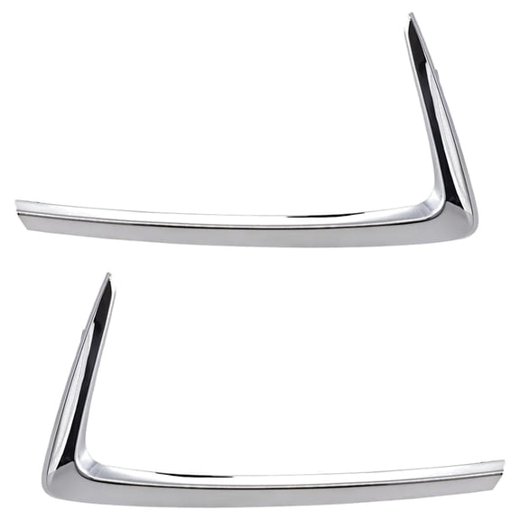 New Pair Of Outer Grille Trim Compatible With Scion Toyota Yaris L 4 Cyl 1.5L Yaris LE 4 Cyl 1.5L 2016-2020 By TO1046102 TO1047102 53124WB001 53123WB001