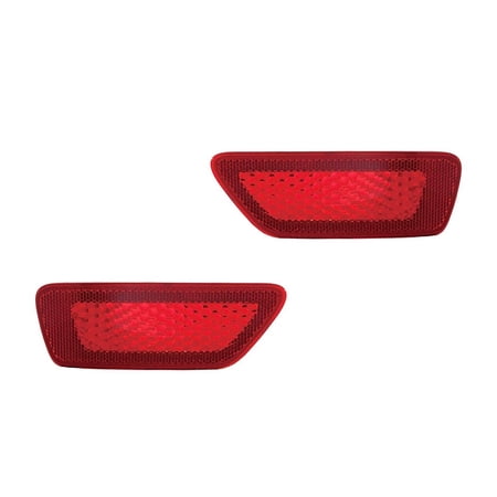 New Pair Of Reflector Lights Compatible With Dodge Journey Jeep Grand Cherokee Compass 2011 2012 2013 2014 2015 2016 By Part Numbers 57010720AC CH1185100 57010721AC CH1184100
