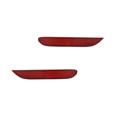 New Pair Of Reflector Lights Compatible With Infiniti Nissan Leaf Pathfinder Rogue JX35 13 Q30 Q50 QX56 QX60 QX80 2013 2014 2015 2016 2017 By Part Numbers 26560JJ90A 26565JJ90A NI1185101