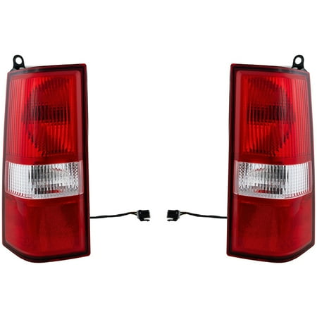 New Pair Tail Lights Compatible With Chevrolet Express 2500 LS Standard Passenger Van 4 Door 6.6L 2017 2018 2019 2020 2021 2022 2023 By part number GM2801214 84639023 84639024 GM2800214