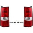 thumbnail image 1 of New Pair Tail Lights Compatible With Chevrolet Express 3500 LT Standard Passenger Van 4 Door 6.0L 2017 2018 2019 2020 2021 2022 2023 By part number GM2801214 GM2800214 84639023 84639024, 1 of 8