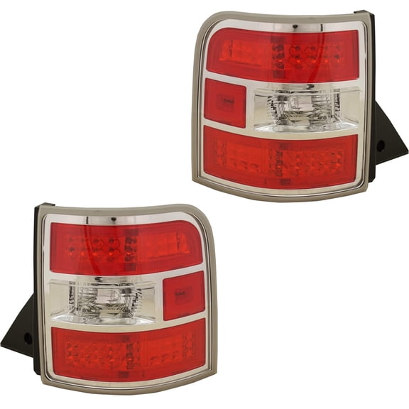 New Pair Of Tail Lights Compatible With Ford Flex Limited Sport Utility 4-Door 3.5L 2009 2010 2011 By Part Number Fo2801221 Fo2800221 11-9181-00-9 11-9182-00-9 8A8Z 13404 C 8A8Z 13405 C