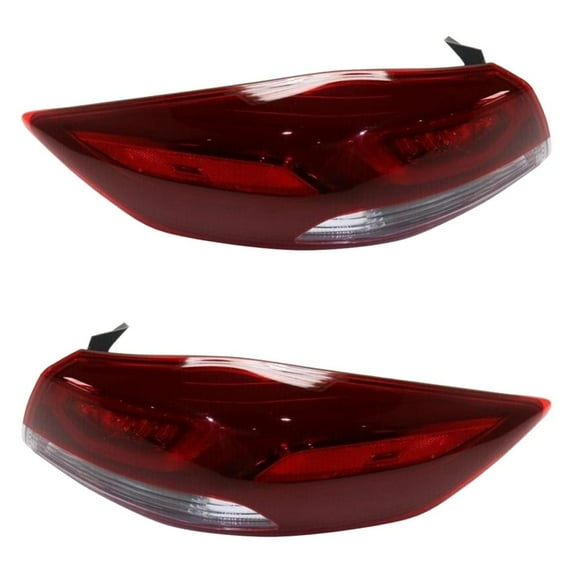 New Pair of Tail Lights Compatible With Hyundai Elantra 2.0L 2017 2018 By Part Numbers 92401-F2120 HY2805141 762405-41233-7 762405-41234-4 92402-F2120 HY2804141