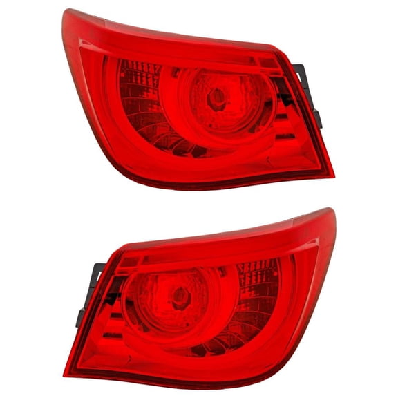 Taillight Assembly Compatible with 2016-2017 INFINITI Q50 3.0L 2.0L V6 VR30DDTT M274 400HP Replaces 26550-4HB0C 26555-4HB0C 265504HB0C265554HB0C IN2805107 IN2804107