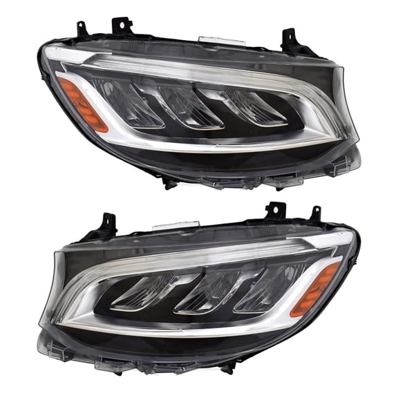 New Pair of Headlights Compatible With Mercedes-Benz Sprinter 1500 2500 3500 3500XD 4500 2019-2022 By MB2503268 MB2503268 910 906 86 00 910 906 85 00