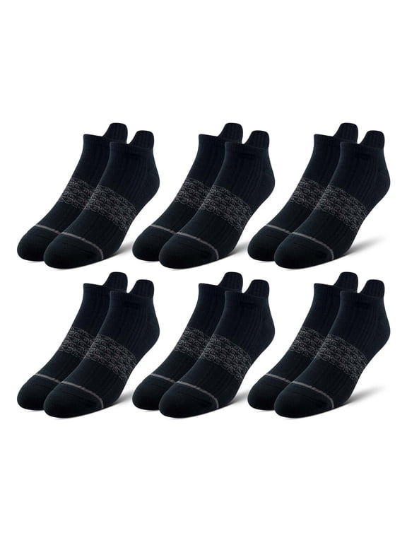 Men's 4-Way Low Cut Socks, 6-Pack