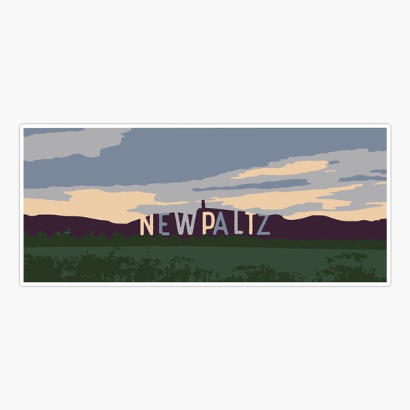 New Paltz Ridge Summer Art Vinyl Decal Sticker