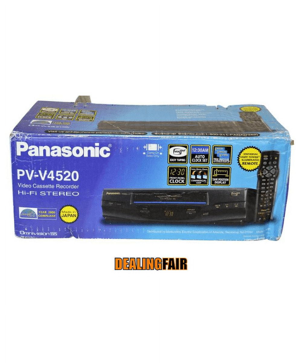 New Panasonic PV-V4520 4-Head Hi-Fi VCR w/ Original Accessories