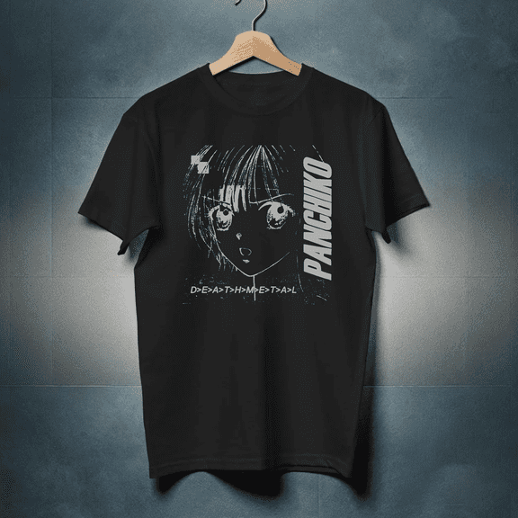 New Panchiko black T-shirt - Panchiko DEATHMETAL - Panchiko Album Shirt Reprint