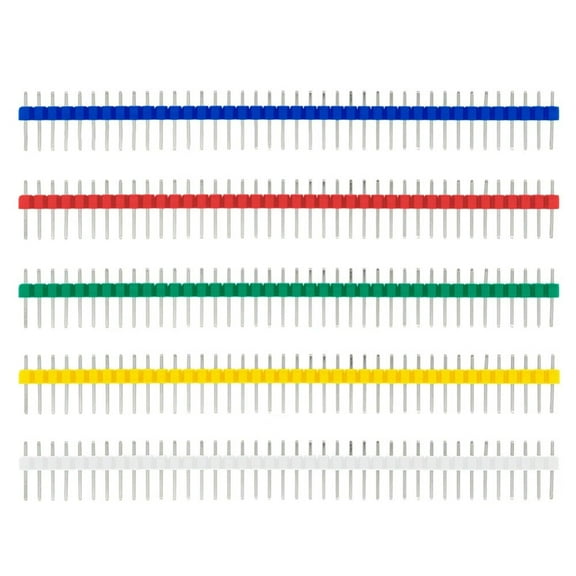 New Parctical Header Connector Single Row Male 30pcs 40PIN Breakable Pin Header Connector Kit Copper For Arduino