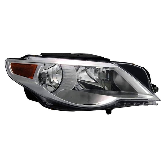 New Passengers Halogen Headlight Compatible With Volkswagen Cc R-Line Sedan 2009-2012 by Part Number 3C8-941-006-F 3C8941006F VW2503139