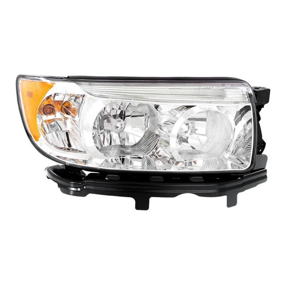 Right Passenger Side Headlamp Compatible with 2006-2008 Subaru Forester X L.L. Bean Edition Sport Utility Halogen Clear Lens OEM 84001SA461 Direct Fit Replacement ABS Plastic Housing