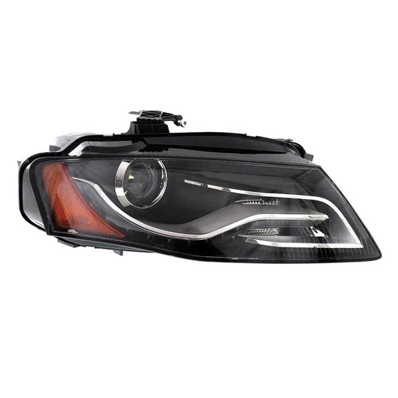 Right Passenger Headlight HID Compatible with 2010-2012 Audi S4 Base Sedan Quattro AWD 3.0L TFSI CAKA DOHC S/C V6 333HP Without Curve Lighting 8K0941030AL 8K0-941-030-AL AU2503150