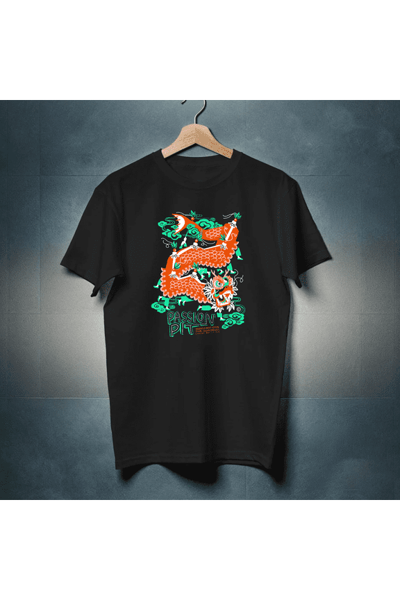 New Passion Pit Black Cotton Unisex All size S-5XL Shirt BL1547
