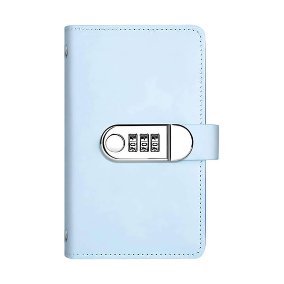 New Password Notebook For 14+ Teens And S With Combination Lock, Blue Combination Locking Journal For Organizing, Secure Storage For Documents, Journal & Planner -Leaf