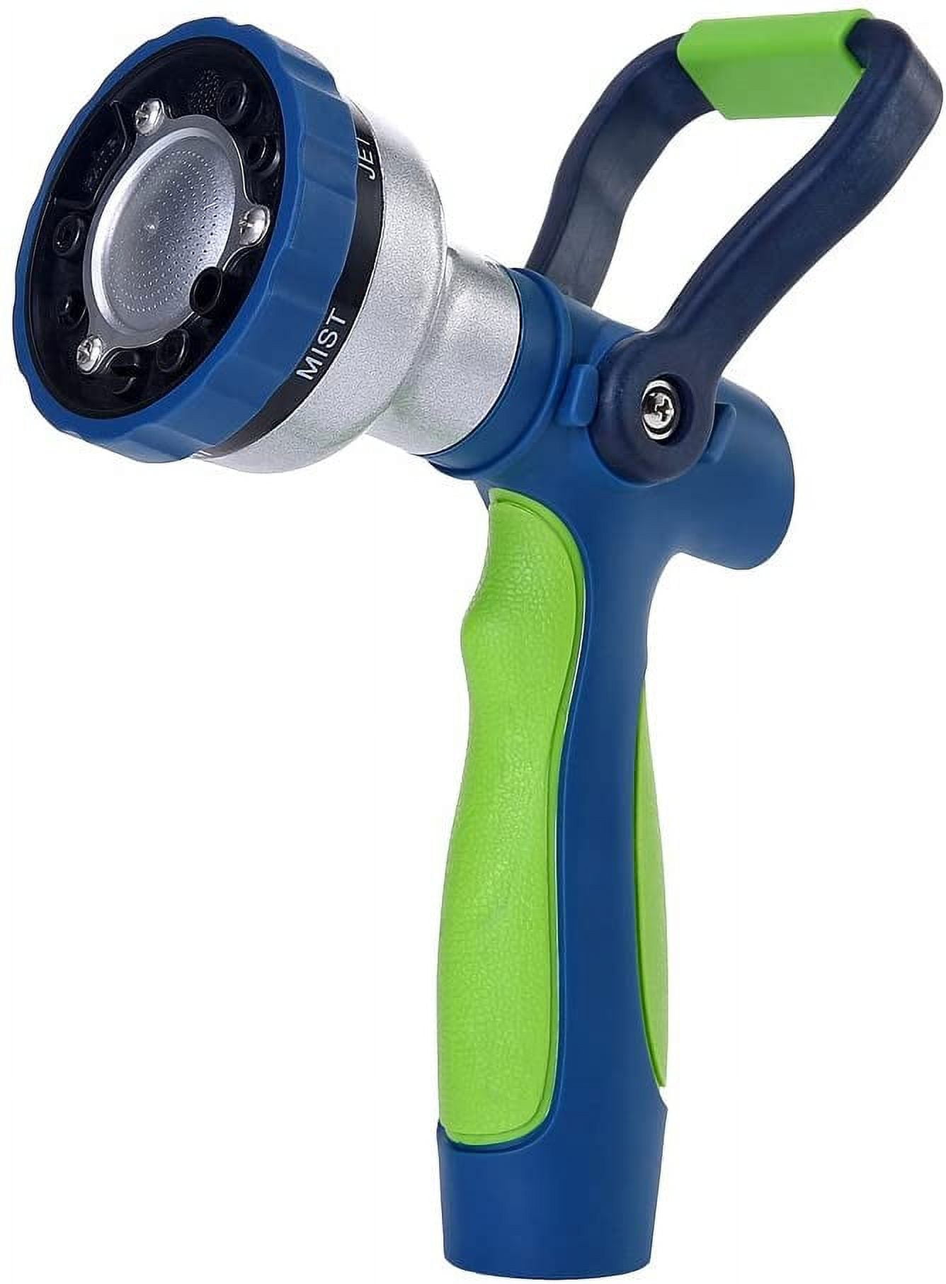 New Patent Garden Hose Nozzle, Heavy Duty Water High ure Fireman Style Nozzle with Ergonomic Handle for Lawn and Watering