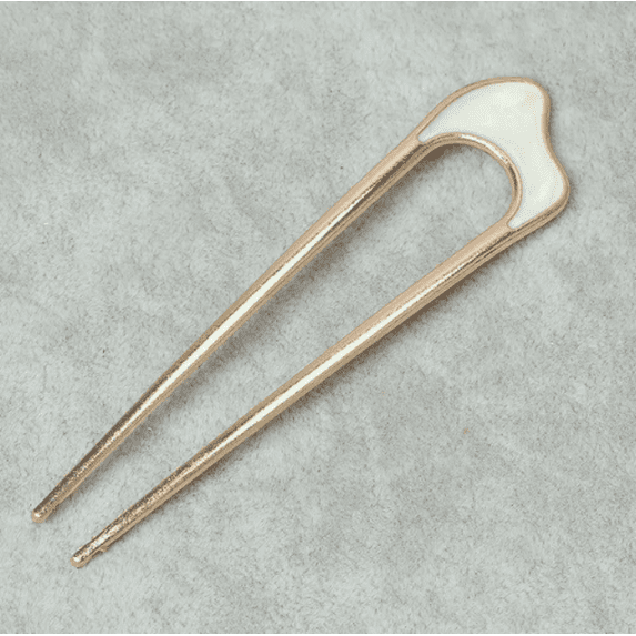New Pearl Hairpins Korean U-shaped Metal Shell Hair Clip Pins Women Girls Hair Sticks Bun Maker Hair Styling Accessories Gifts