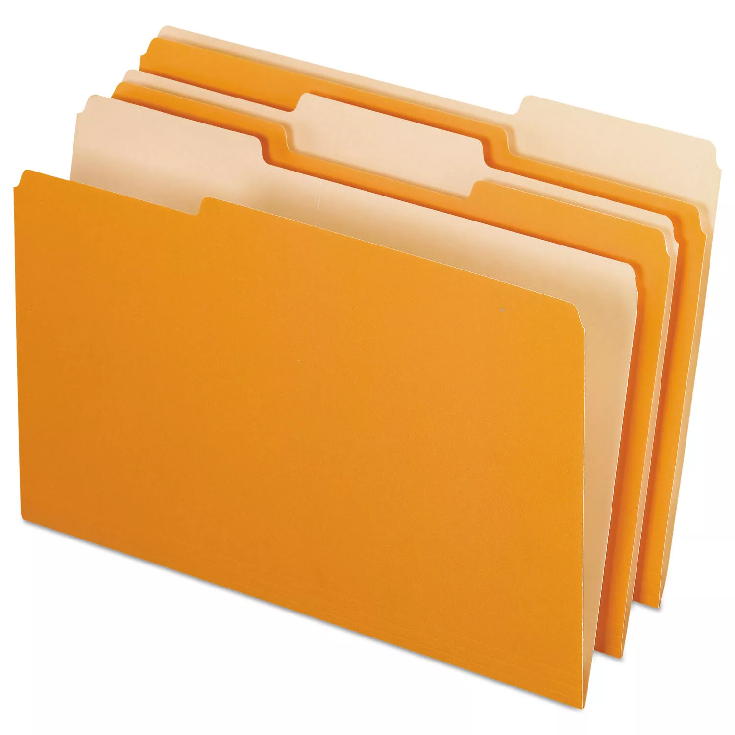 New Pendaflex Colored File Folders 1/3 Cut Top Tab Legal Orange/Light ...
