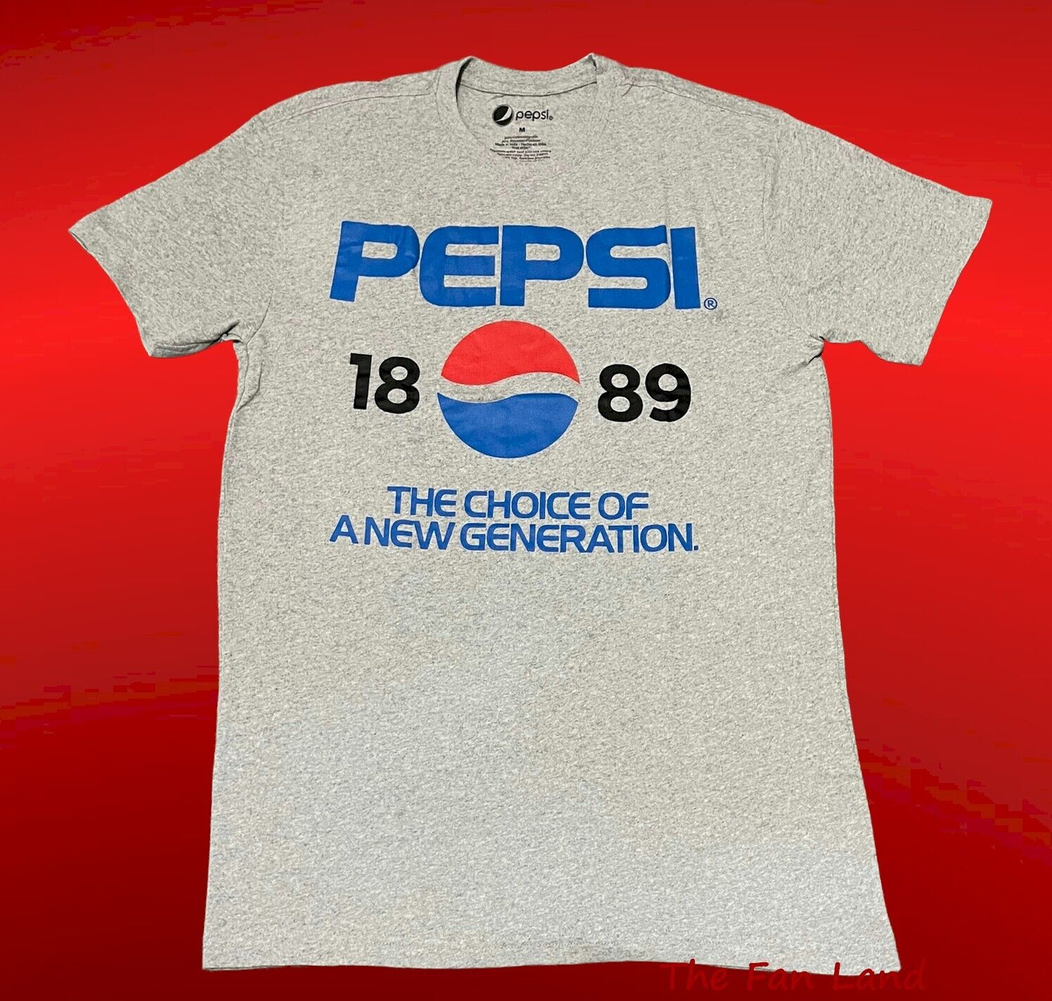 New Pepsi Classic Choice of New Generation Throwback Vintage Men's T