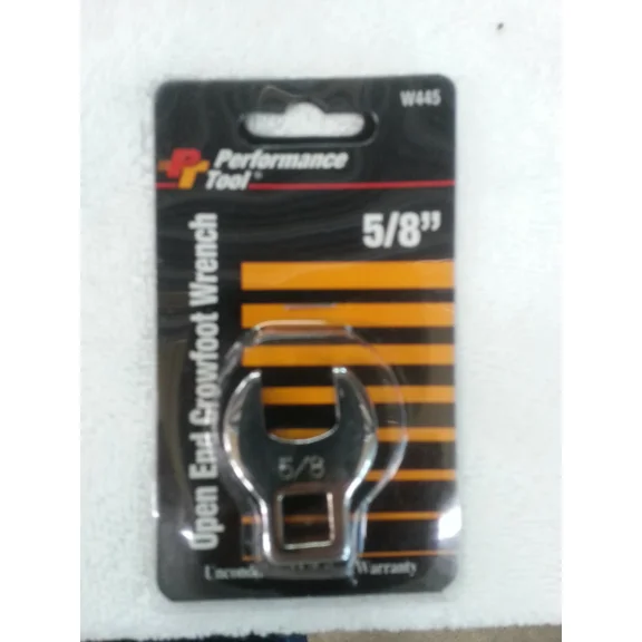 New Performance Tool 5/8 Open End Crowfoot Wrench W445
