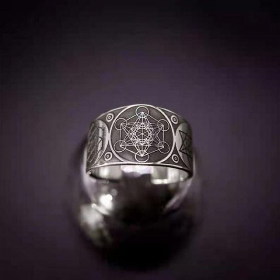 New Personality Retro Six-pointed Star Ring