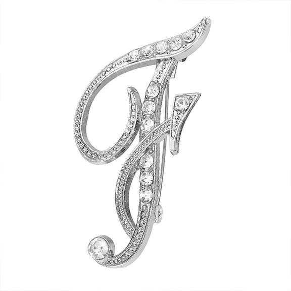 New Personality Set With Diamond Brooch 26 English Letter Brooch