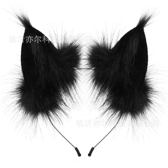 New Personalized Adjustable Headband Halloween Christmas Party Role Play Fox Ears Plush Hair Accessory