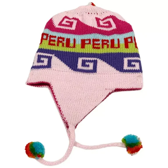 New Peru Peruvian Alpaca Trendy Handmade Soft Knit Reversible Chullo Beanie Hat