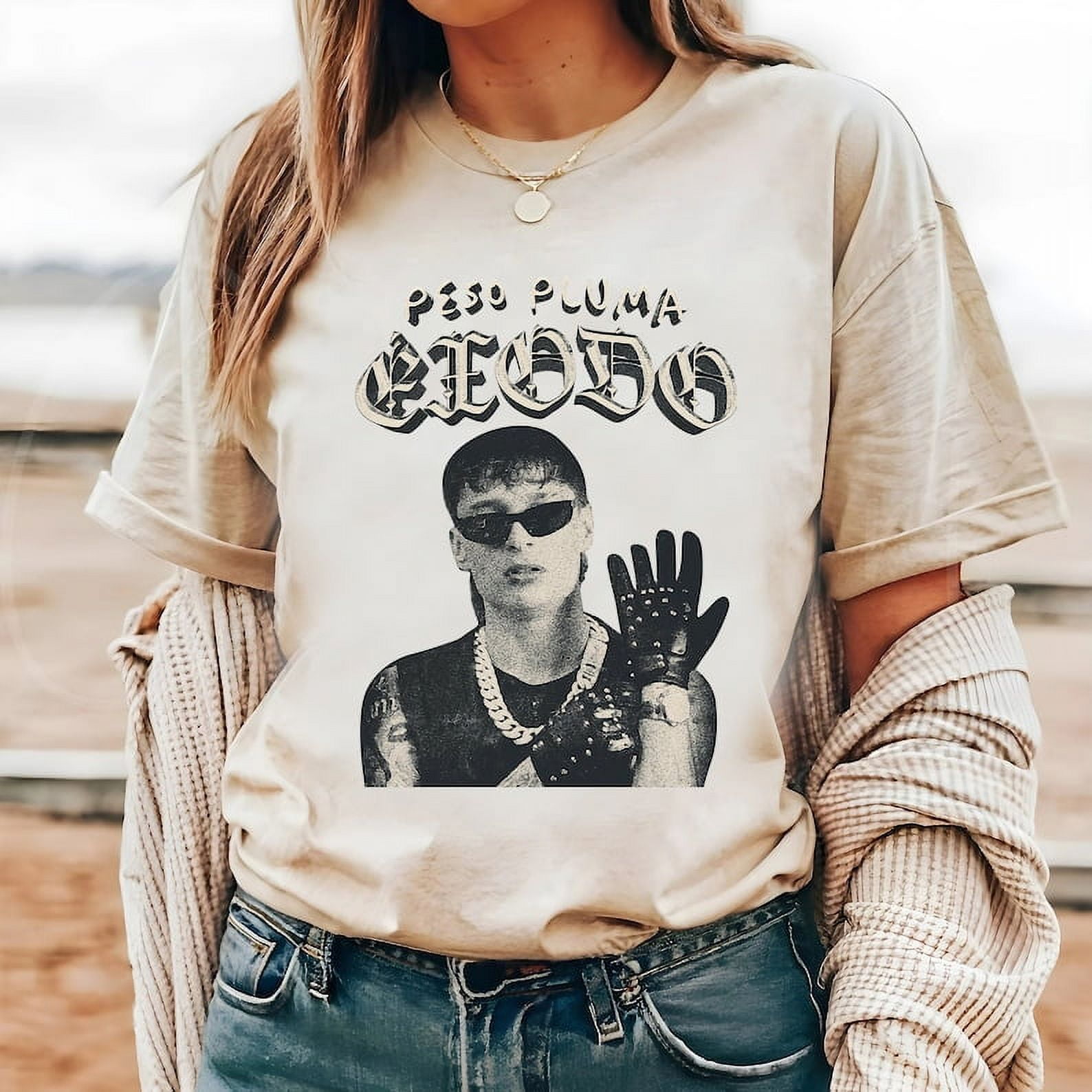 New Peso Pluma TShirt, Tee Music Peso Pluma Exodo Tour Concert Shirt