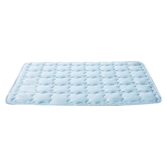 New Pet Cooling Mat for Dogs & Cats, Non- Long-Lasting Washable Portable Cooling Bed Blanket, Blue, XL 18 x 14 Inches