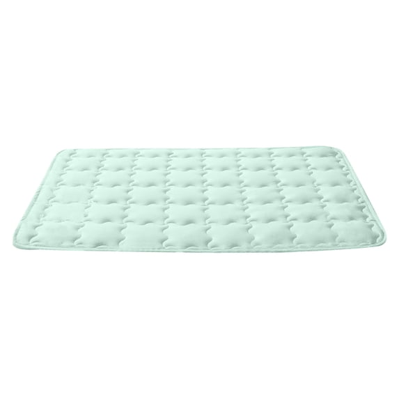 New Pet Cooling Mat for Dogs & Cats, Non- Long-Lasting Washable Portable Cooling Bed Blanket, Green, XL 18 x 14 Inches